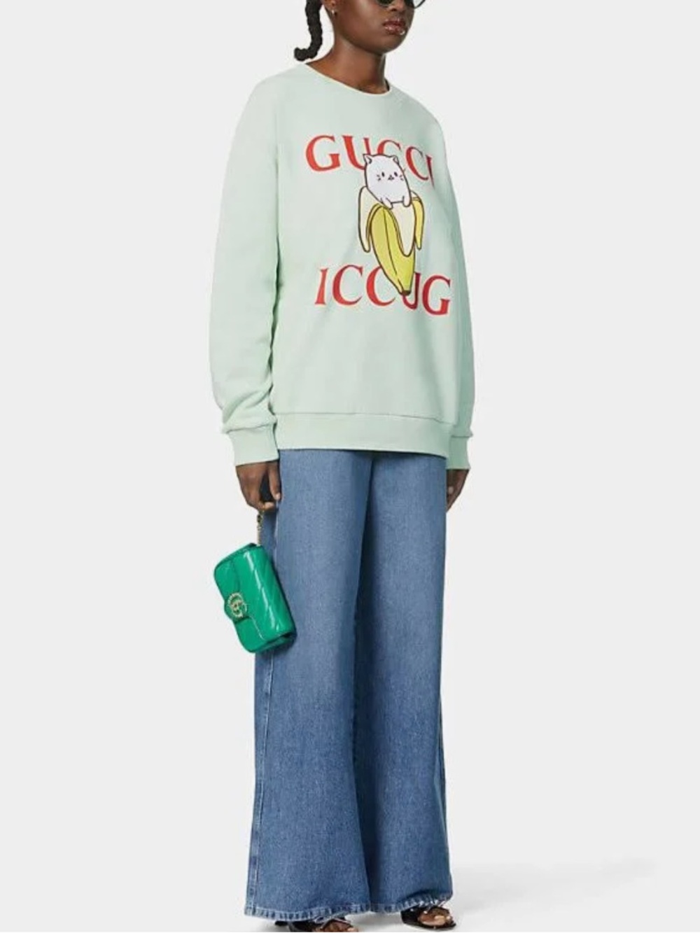 Gucci x Bananya Mint Milk Sweatshirt